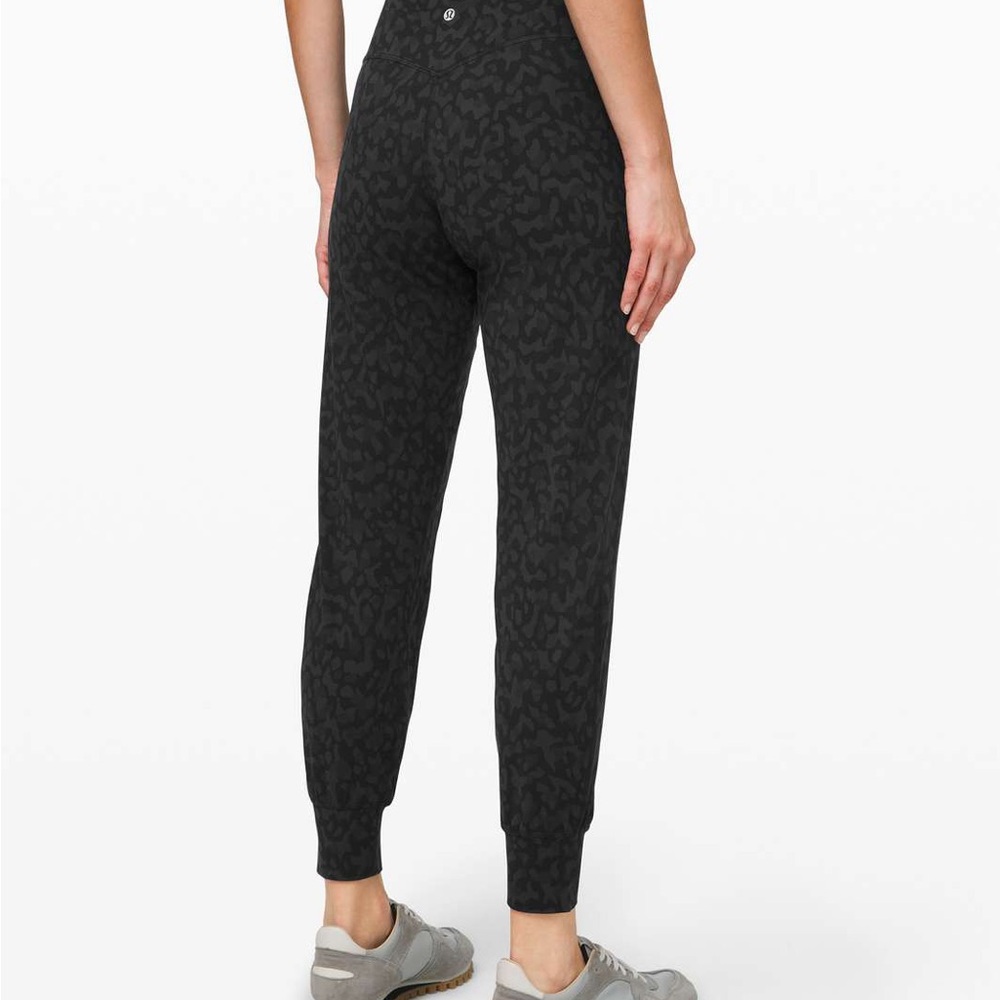 Lululemon Black Subtle Animal Print Joggers